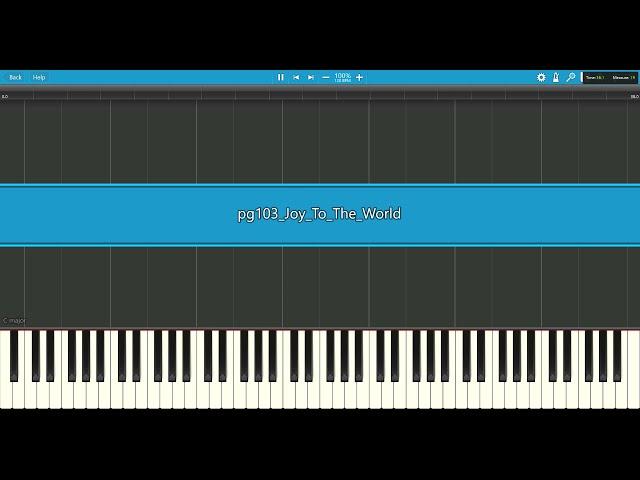 Alfred All-in-One Adult Book level 1, page 103 Joy To The World:: Synthesia MIDI File