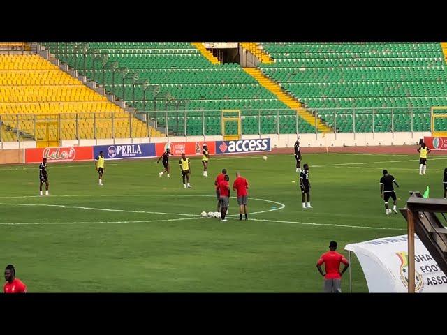 BLACK STARS FIRST TRAINING SESSION IN KUMASI BABA YARA STADIUM - 22 PLAYERS || VIDEO + QUICK REPORT