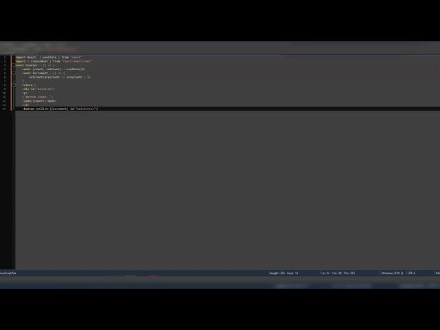 React Video Tutorial - Part one (Basics, button click events)