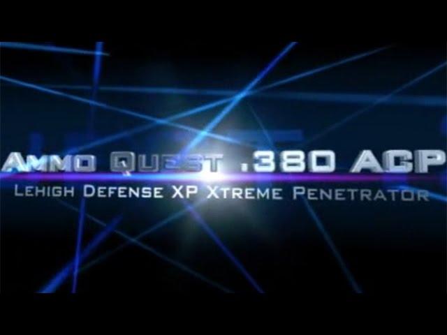 Ammo Quest .380 ACP: Lehigh XP Xtreme Penetrator test in ballistic gel