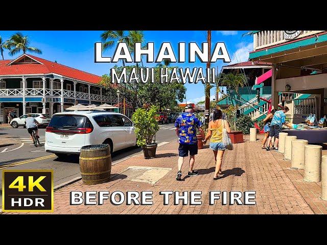 [4K HDR] Lahaina, Maui Walking Tour | February 2023