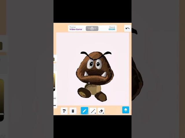 Peache  Goomba  #speeddraw #roblox #drawing #shorts #digitalart #gaming #painting #art #artist