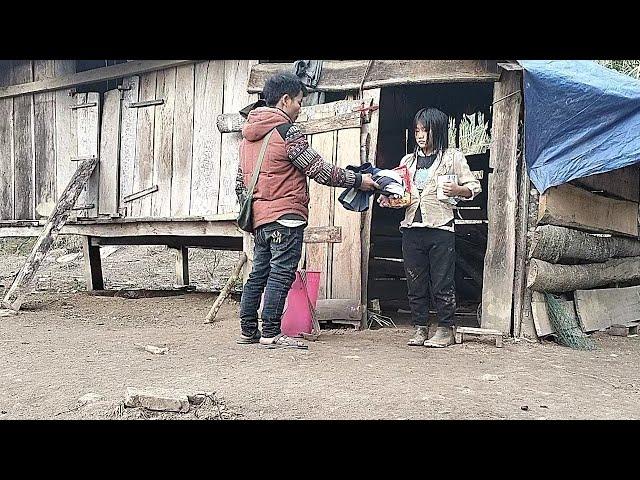 A 10-year-old orphan girl was given food and clothes by the farm owner...@YouTube