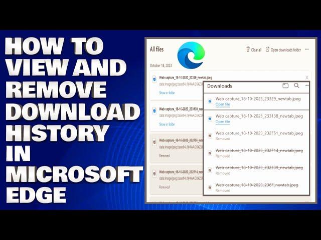 How To View And Remove Your Download History in Microsoft Edge [Guide]