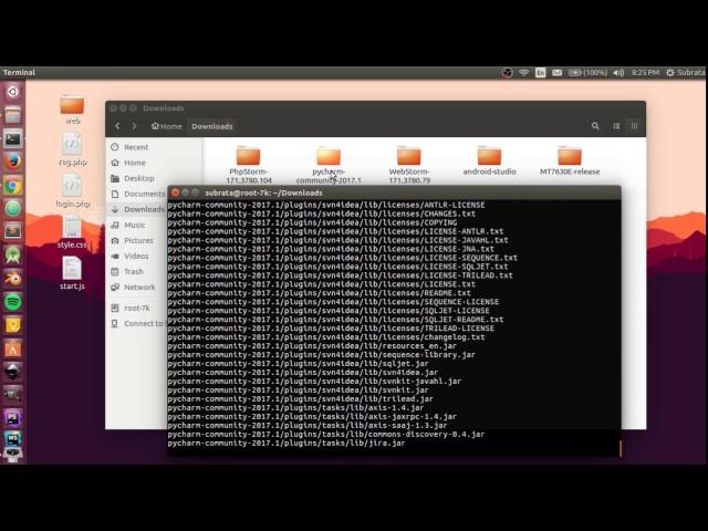 How to install pyCharm free community on ubuntu 16.04