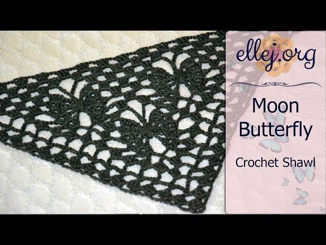 How to Crochet Moon Butterfly Crochet Shawl • Free Step by Step Crochet Tutorial
