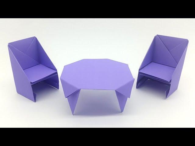 How to make a paper Table - Easy Origami Table Making Tutorial