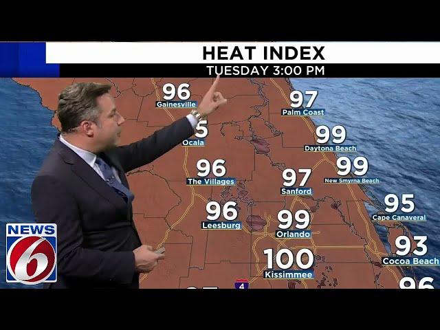 Heat index soars in Central Florida