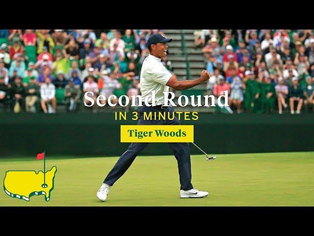 Tiger Woods' Second Round in Three Minutes