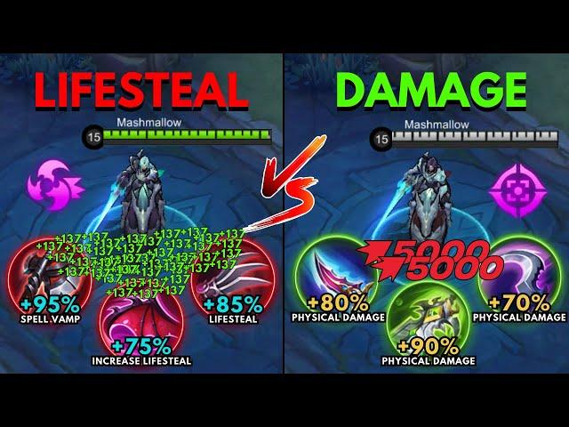 Leomord Lifesteal Build vs Leomord Damage Build