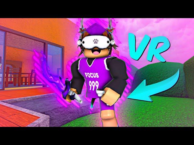 I Played MM2 in VR for 24 HOURS..  (Murder Mystery 2) *Funny Moments*