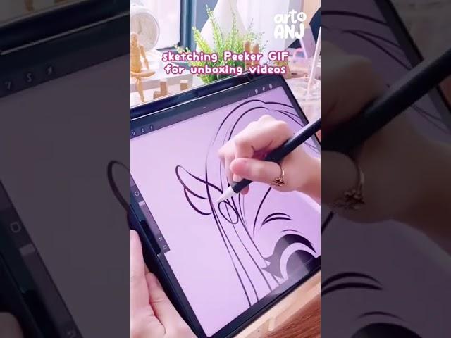 GIF Full video - https://youtu.be/hakNsv2Cfac #procreate #animation #gif #howtodraw #drawing