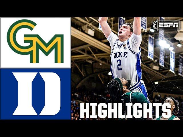 George Mason Patriots vs. Duke Blue Devils | Full Game Highlights | ESPN College Basketball