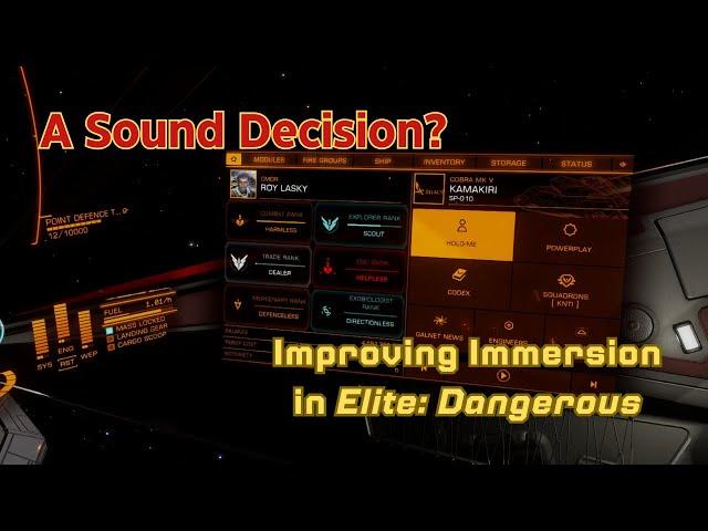 The Most Under-Rated Tool for Immersion in Elite Dangerous?