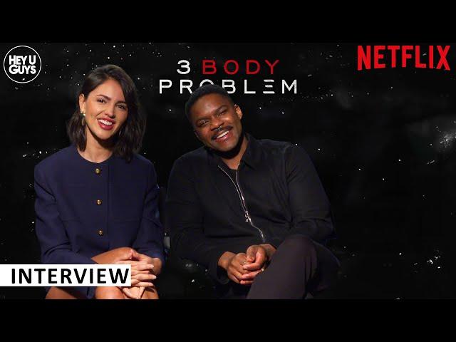 3 Body Problem - Eiza González & Jovan Adepo on freezing cold on-set fun with Netflix's new show