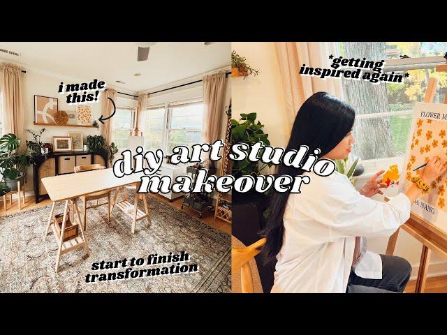 making the diy art studio of my dreams! *complete makeover* 