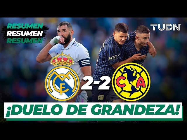 Resumen y goles | Real Madrid 2-2 América | Amistoso Internacional | TUDN