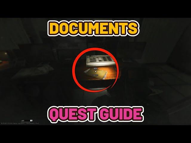 Documents Quest Guide - Reserve - Escape from Tarkov #escapefromtarkov #tarkov