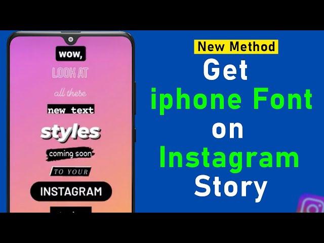 How to Get iphone font on Instagram story 2024