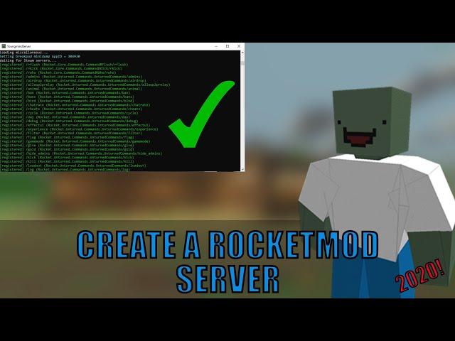 HOW TO CREATE A ROCKETMOD SERVER UNTURNED EASY | HOW TO INSTALL ROCKETMOD | ROCKETMOD GITHUB 2020