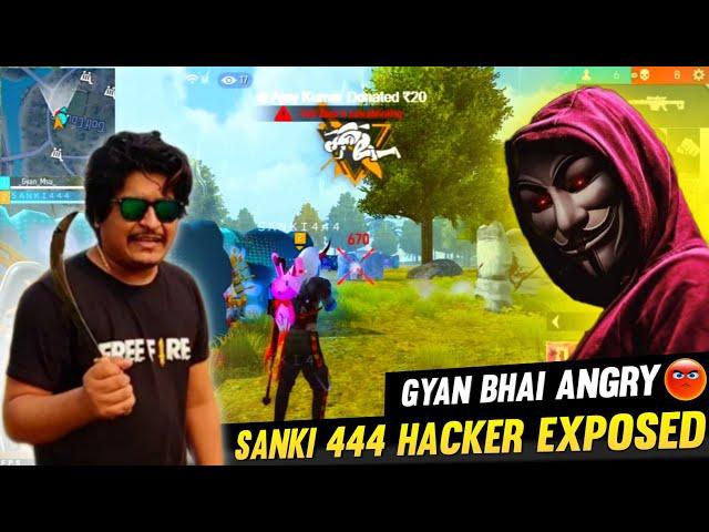 SANKI 444 Exposed  AWM God SANKI444 Using Auto Headshot Hack GyanSujan Anger On Live 