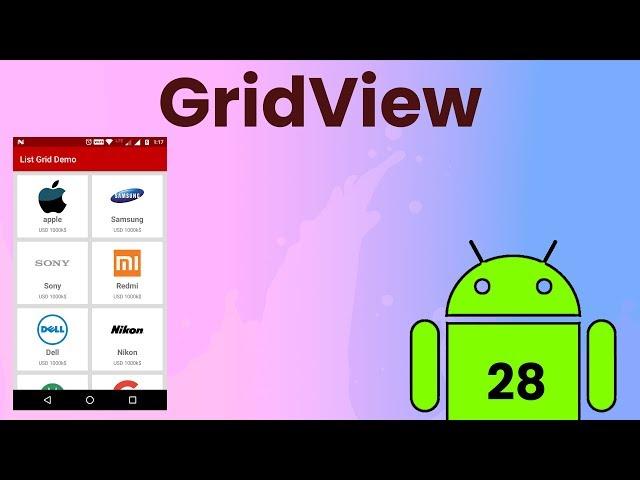 Grid layout | Android Tutorial #28