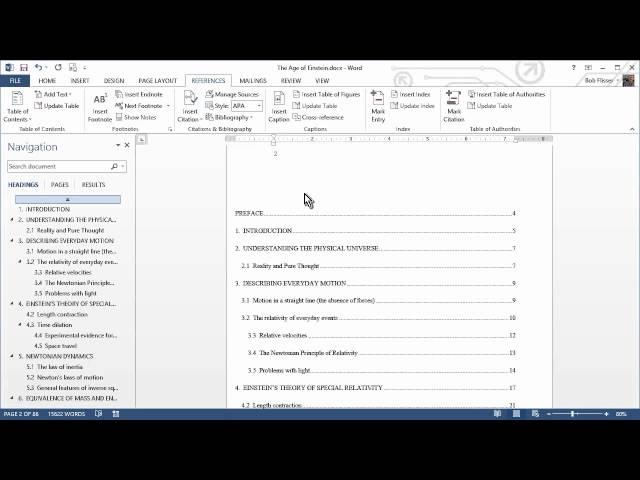 How to Create a Table of Contents in Word