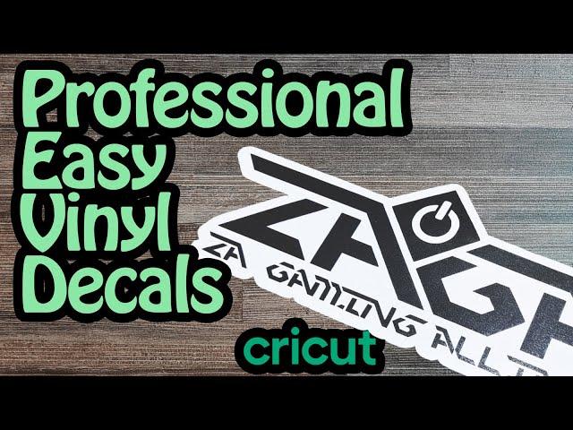 How to Easily Make Professional Vinyl Decals | Cricut Tutorial