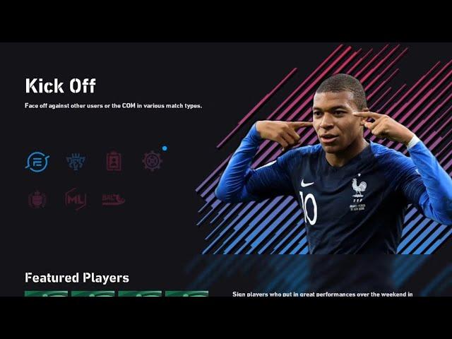 eFootball.Pro Menu Theme for PES 2021 (New Menu & Graphics) By PES MOD