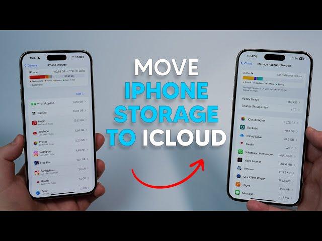 How To MOVE iPhone Storage to iCloud!