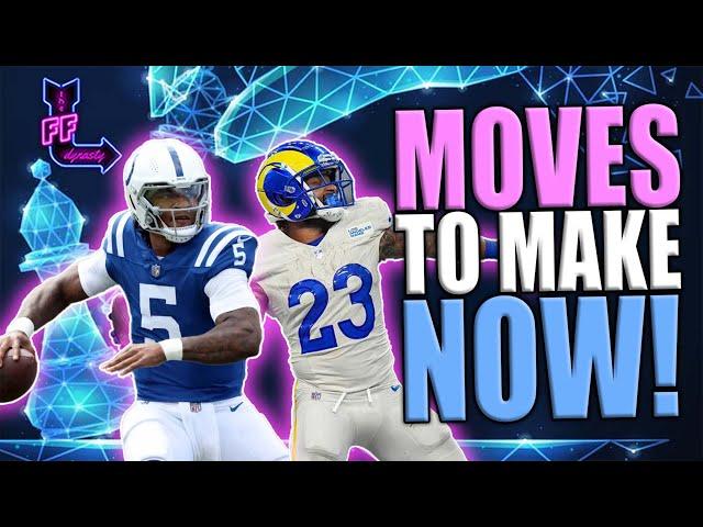 MUST BUYS/SELLS - 5 Moves to Make Now! Dynasty Fantasy Football -Kyren/Anthony Richardson/Charbonnet