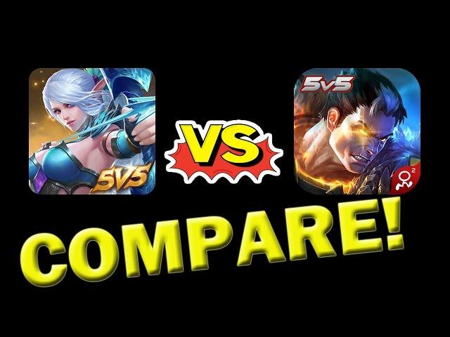 COMPARISON - Mobile Legends and Heroes Evolved