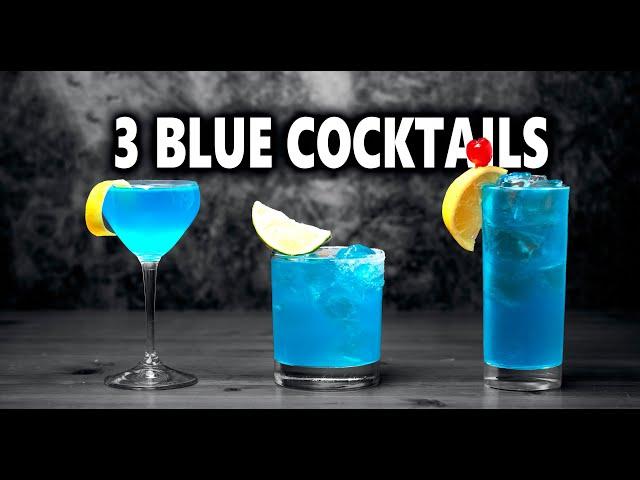 3 Easy Blue Cocktails