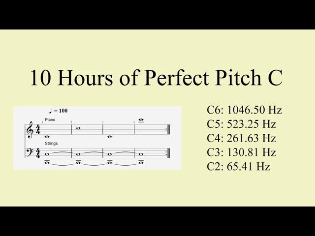 10 Hours of Perfect Pitch C