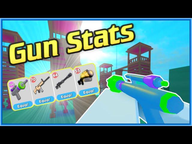 All Gun Stats Up to Ray Gun | Roblox Giant Survival Remastered