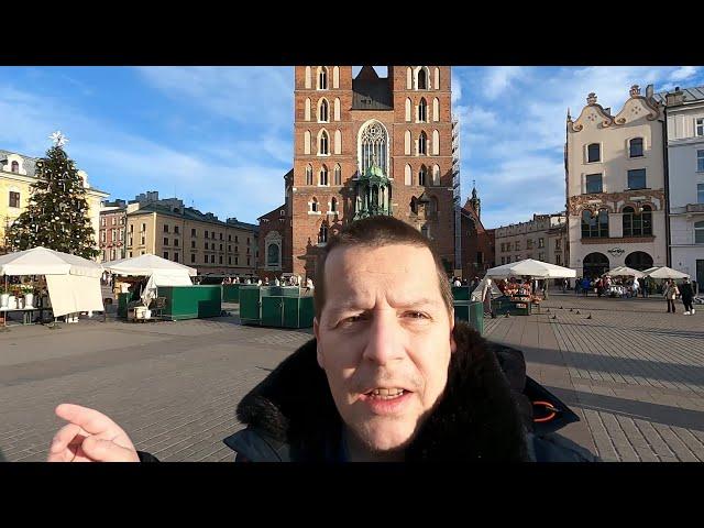 KRAKOW's OLD TOWN SQUARE in Winter 2025.