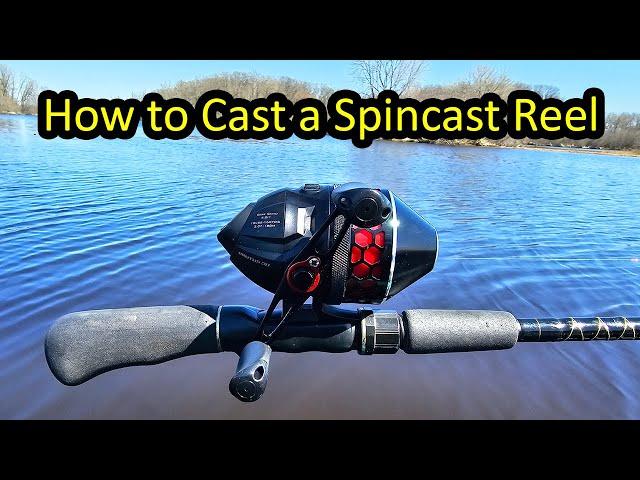 How to Cast a Spincast Fishing Rod and Reel - Push Button Reel