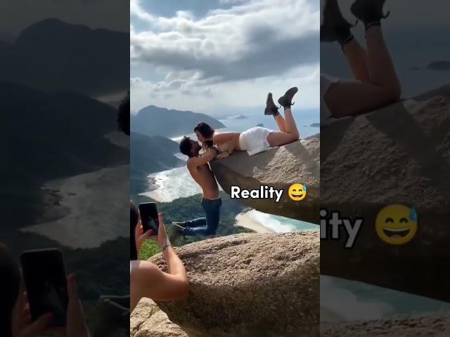 instagram vs. reality (part 4) #shorts #travel #adventure #tiktok #instagramvsreality #viral #nature