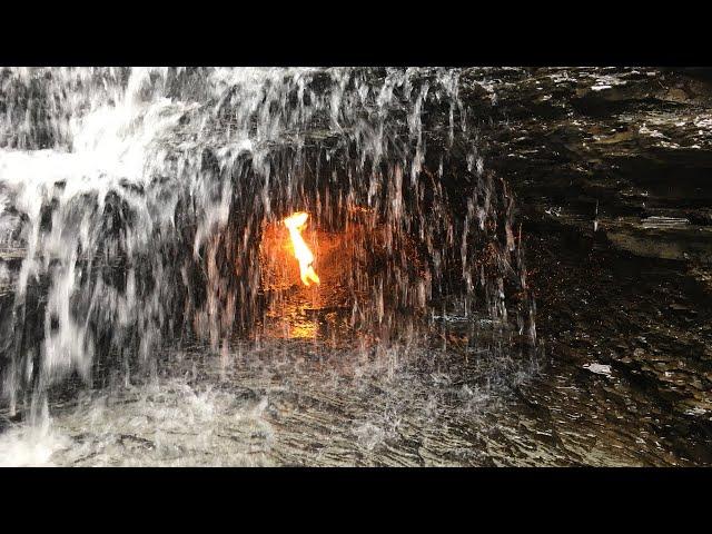 The Geologic Oddity in New York; Eternal Flame Falls
