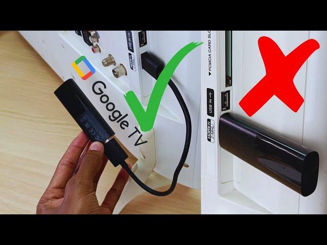 Always use the HDMI extension with Android & Google Streaming Sticks