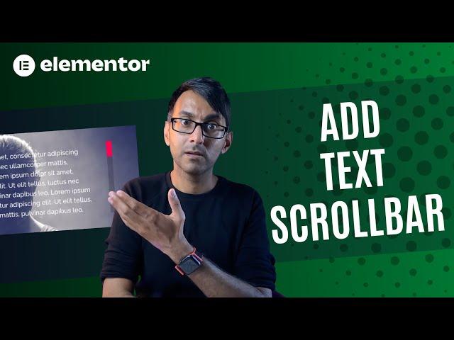 Add Scrolling Bar to Long Text - Elementor Wordpress Tutorial