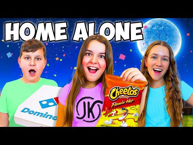 We had a SLEEPOVER, while HOME ALONE!