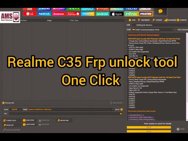 Realme C35 Frp Unlock Tool one click