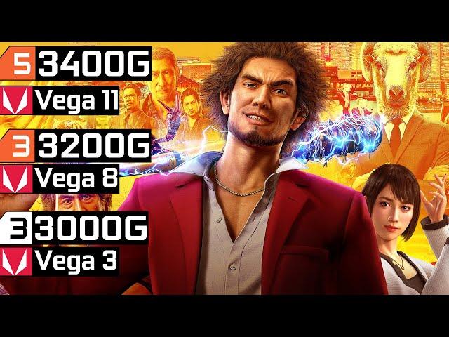 Yakuza Like a Dragon - Ryzen 3 3200G Vega 8 | Ryzen 5 3400G Vega 11 | Athlon 3000G Vega 3 & 8GB RAM