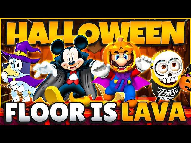  Halloween Freeze Dance  Floor is Lava  Brain Break  Just Dance