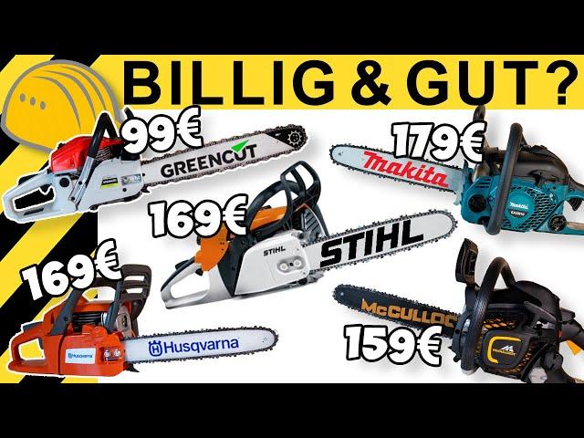 BILLIGE KETTENSÄGEN IM VERGLEICH - LOHNEN MARKEN wie STIHL & HUSQVARNA? | WERKZEUG NEWS 194