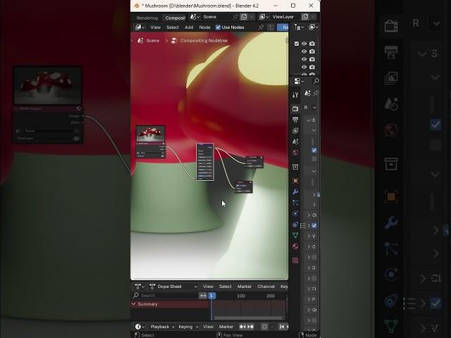 Blender 4.2 Short Tutorial: Master the Bloom Effect for Stunning Renders  # BlenderTutorial #Shorts