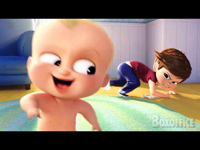 Boss Baby runs without clothes