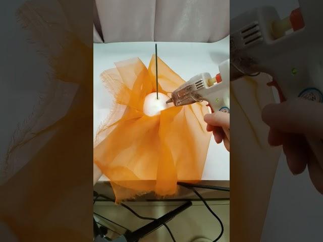 DIY Giant Organza Flower #shorts