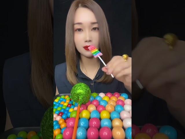 Jelly & candy kingdom  ASMR mukbang with sweet  #asmr #eating #candy #shorts